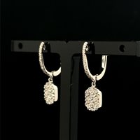 Orecchini Cianfrone Gioielli Donna in Oro bianco Diamante 0.54 Ct RIS521 - RIS521
